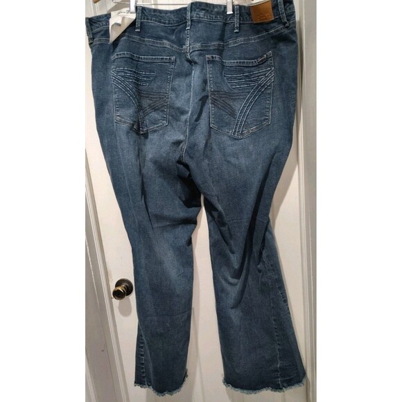 Seven7 Jeans Women Plus 30/32 Wide Leg Stretch Button ClosureLimited Edition NWT - Picture 5 of 10